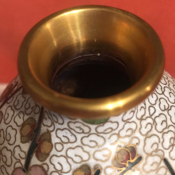 VINTAGE / ANTIQUE CLOISONNÉ CHINESE VASES 1900-1940 - Picture 3 of 8